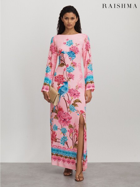 Raishma Silk Long Sleeve Maxi Dress (B56561) | €729