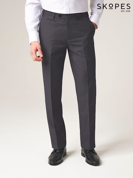 Skopes Dark Grey Tailored Fit Madrid Suit: Trousers (B56712) | 243 QAR