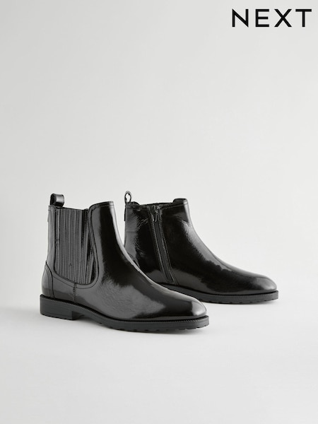 Black Ground Standard/Wide Fit Forever Comfort® Leather Chelsea Ankle Boots (B57059) | €82