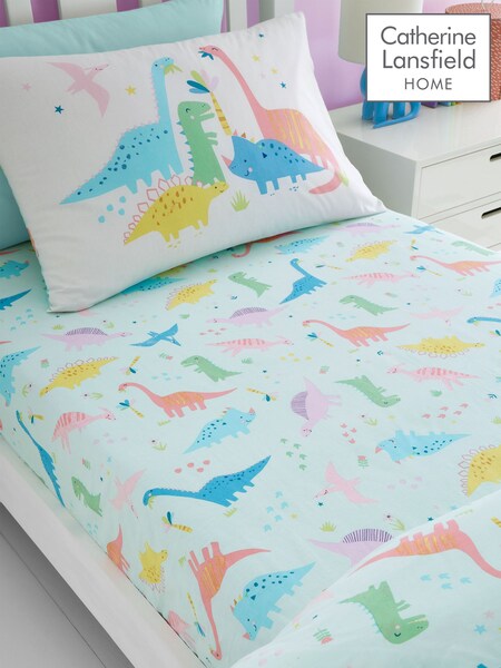 Catherine Lansfield Duck EggPink Dinosaur Friends Fitted Sheet (B57194) | €13.50 - €17.50