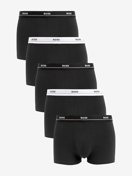 BOSS Black Stretch Cotton Logo Waistband 5-Pack Boxer Trunks (B57217) | €106