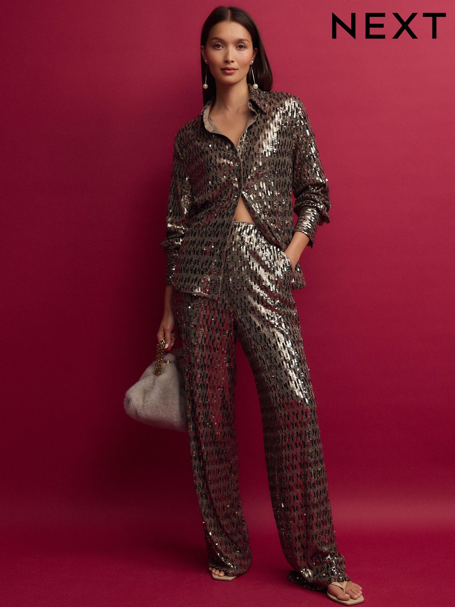 Women s Sequin Trousers Next Ireland