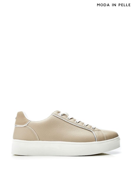 Moda in Pelle Belammy Scalloped Detail Trainers (B57431) | AED172