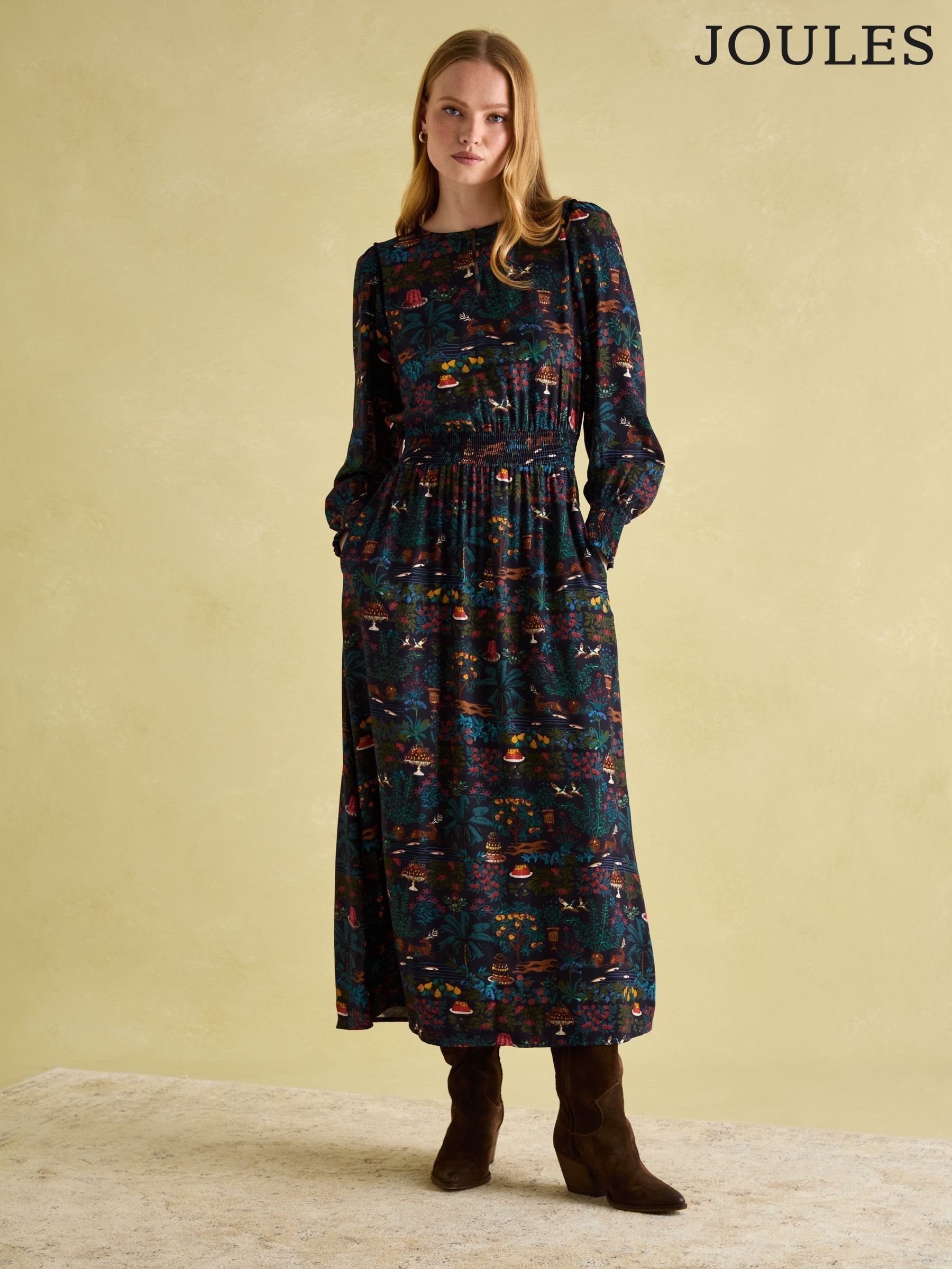 Joules navy dress online