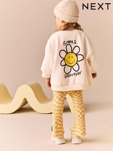 Cream Smiley World Flare Set (3mths-7yrs) (B57525) | 65 QAR - 79 QAR