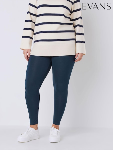 Evans Cotton Elastane Full Length Leggings (B57775) | R$ 235