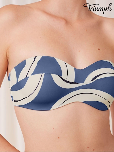 Triumph Blue Summer Allure DP Bikini Bra (B57777) | €41