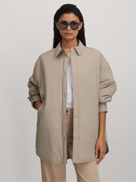 Scandinavian Edition Padded Shirt Jacket (B58022) | €398