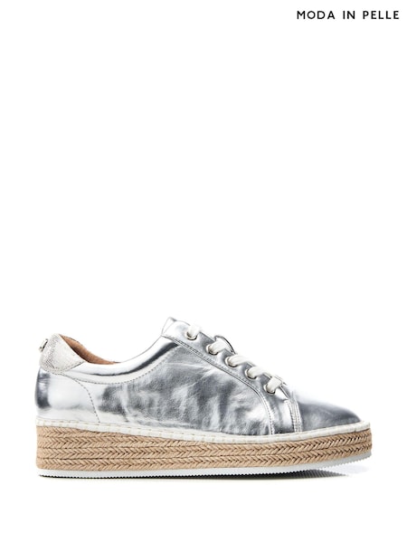 Moda in Pelle Breely Mini Wedge Woven Sole Trainers (B58024) | ₪498