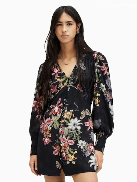 AllSaints Black Auden Sanibel Dress (B58071) | €108