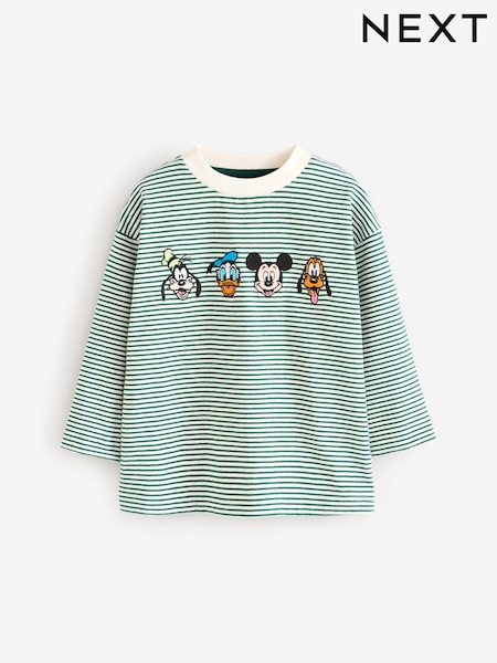 Green Mickey Mouse Long Sleeve T-Shirt (3mths-8yrs) (B58107) | 37 QAR - 44 QAR