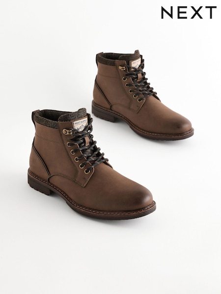 Brown Lace Up Chukka Boots (B58173) | $84