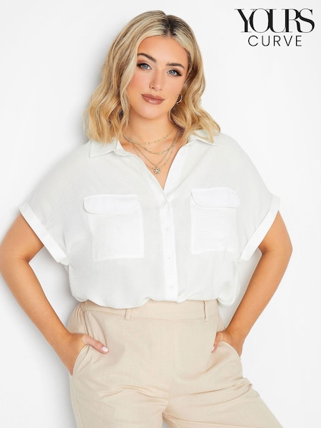 Yours Curve Short Sleeve Utility Shirt (B58229) | 96 LEI
