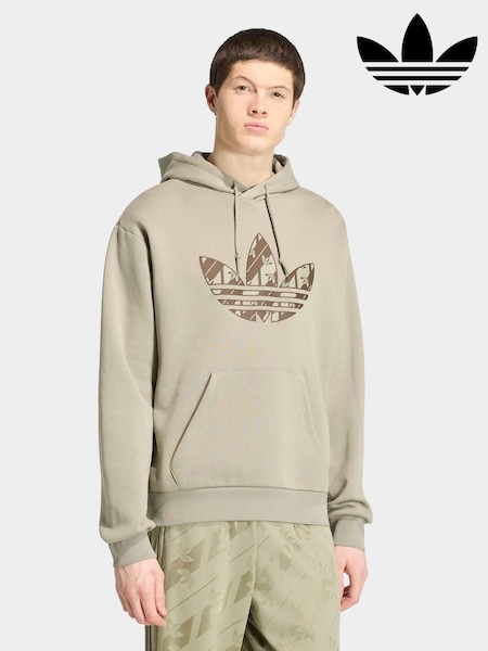 Green - Regular Adidas Originals Mono Hoodie