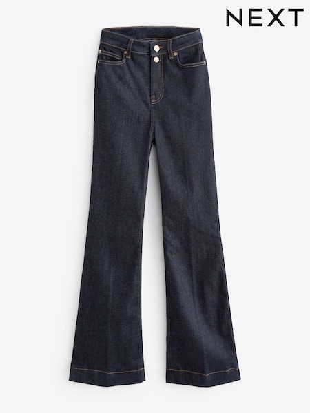 Black Ultra High Rise Flare Jeans (B58256) | €10