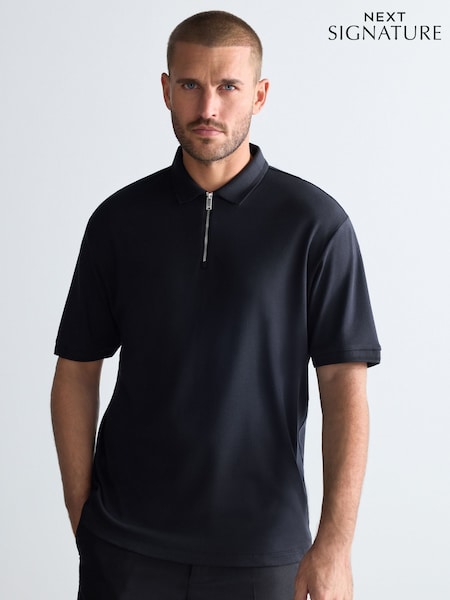 Black Signature Modal Polo Shirt (B58428) | €16