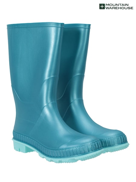 Синьо-зелений - Прості дитячі резинові сапоги Mountain Warehouse (B58555) | 1 742 грн