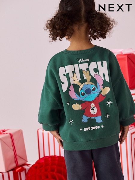 Green Disney Lilo And Stitch Christmas Set (3mths-7yrs) (B58704) | €13 - €15