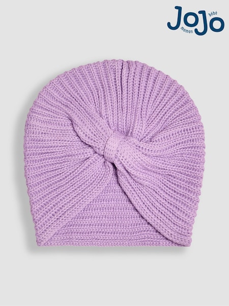 JoJo Maman Bébé Lilac Knitted Turban (B58724) | €16