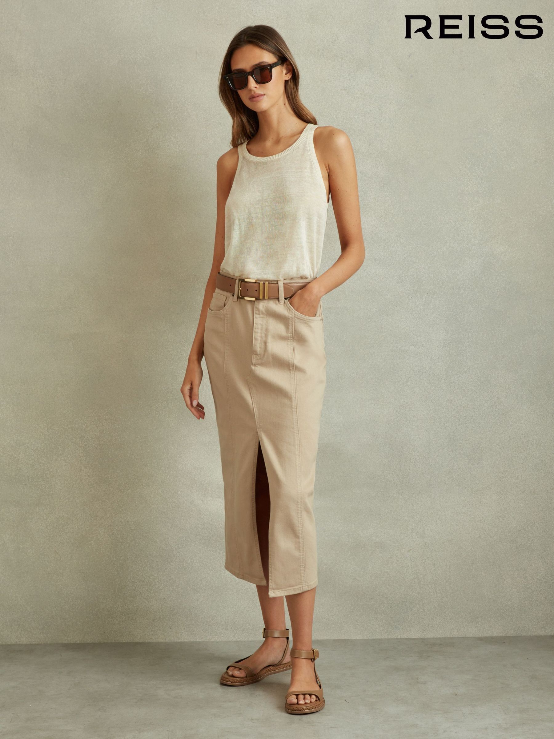 Women's REISS Denim Skirts | Next Japan