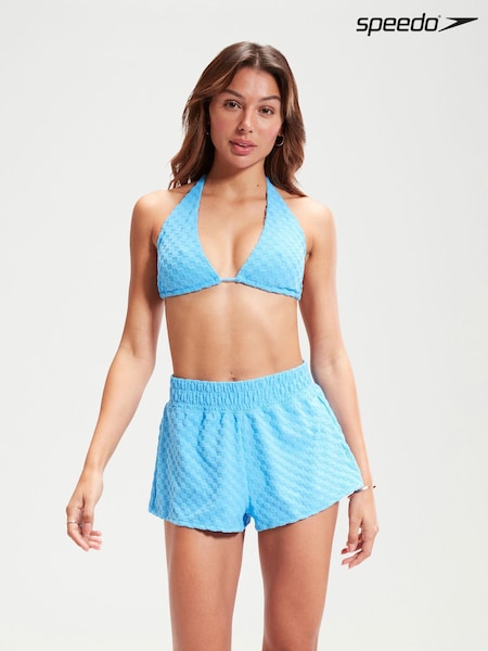 Speedo Blue Terry Convertible Triangle Bikini (B58926) | AED73