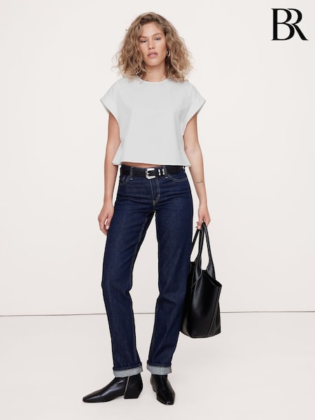 Valkoinen - Banana Republic Sharp-Shoulder Nilkkapituiset housut Top (B58985) | €118