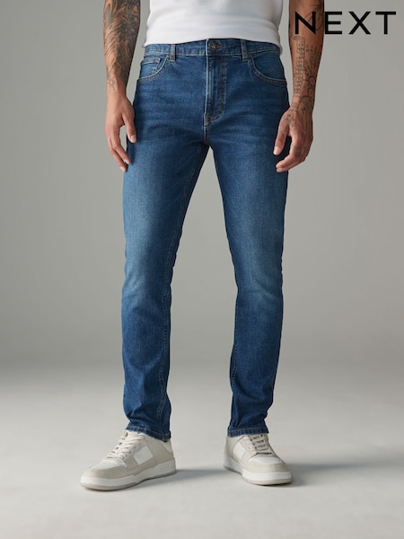 Blau - Klassische Stretch-Jeans in Skinny-Fit (B59043) | 39 €