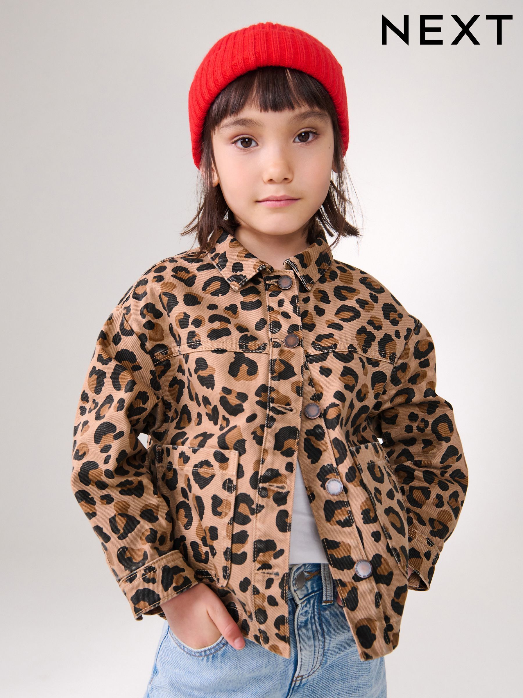 Girls animal print jacket hot sale