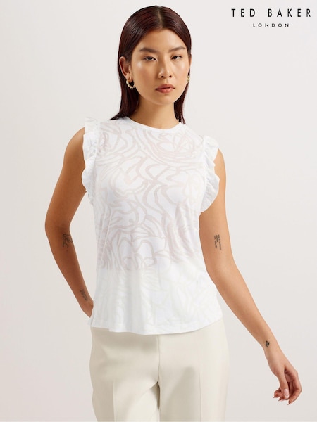 Ted Baker Frill Sleeve Iilaa Top (B59111) | 21 €