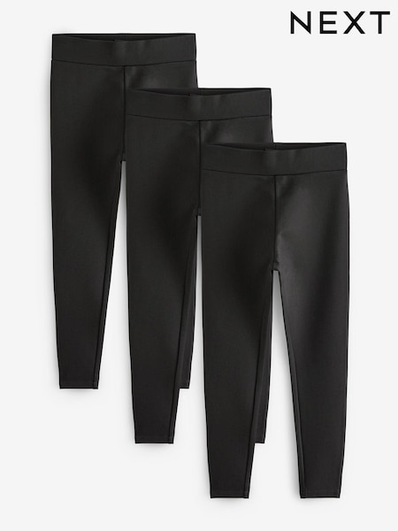 Black Ponte Full length Leggings 3 Pack (B59156) | €33