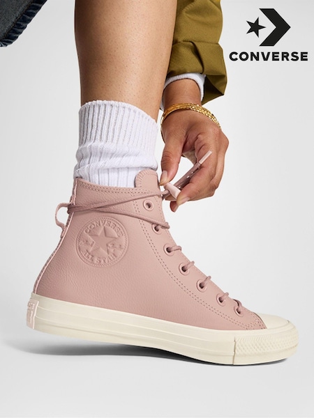 Naravni - Converse Leather Chuck Taylor All Star Trainers (B59245) | € 60
