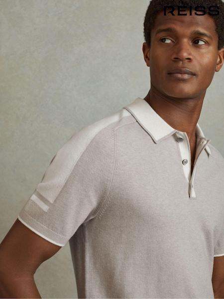 Reiss Brunswick Wool-Cotton Contrast Polo Shirt (B59253) | 153 €