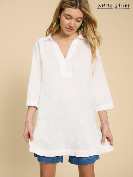 White Stuff Blaire 100% Linen Tunic (B59304) | 300 LEI