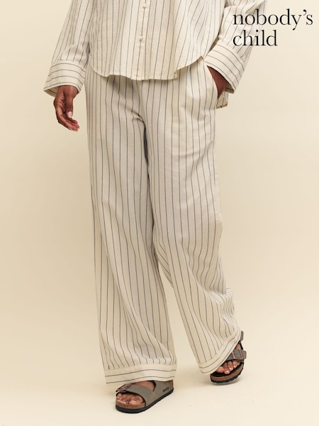 Nobodys Child Cream/Black Misha Trousers (B59455) | €41.50