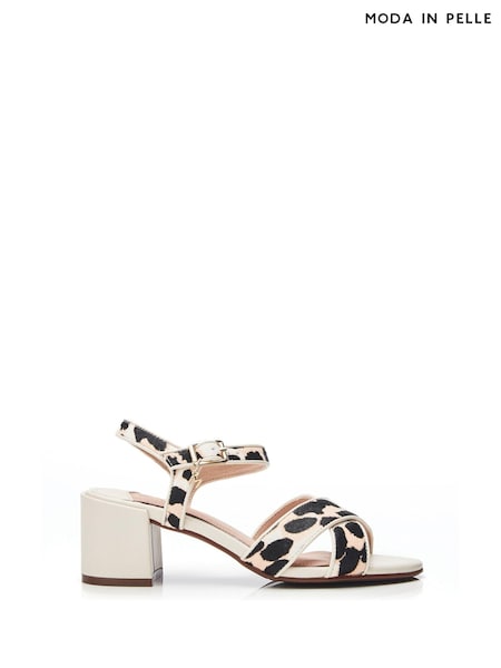 Moda in Pelle Lotsie Cross Over Block Two Part Sandals (B59468) | 269 QAR
