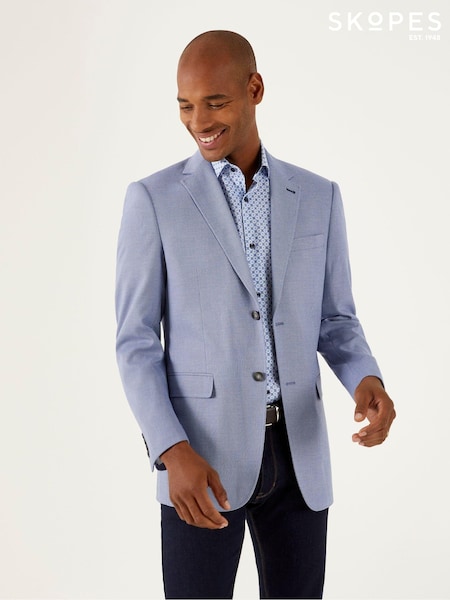 Skopes Blue Tailored Fit Harry Jacket (B59704) | 589 QAR