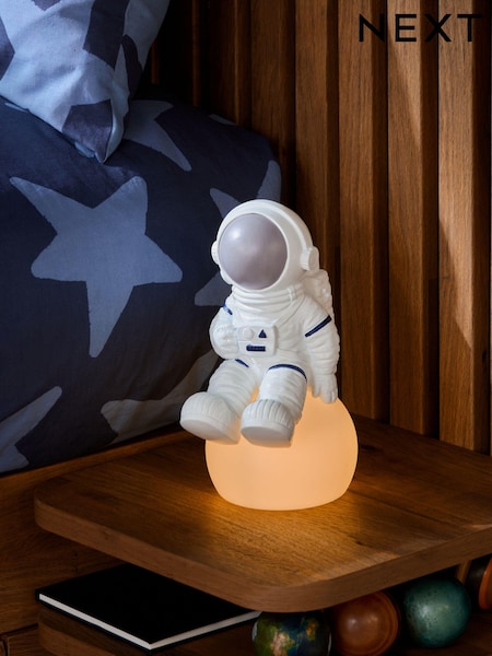 White Spaceman Battery Operated Table Lamp (B59820) | €33