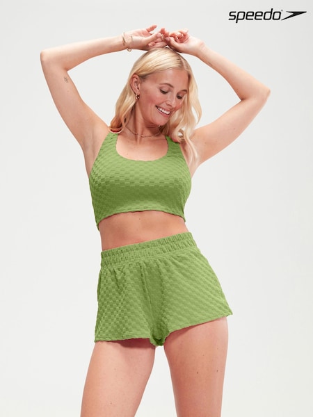 Speedo Green Terry 310 Shorts (B59892) | AED128