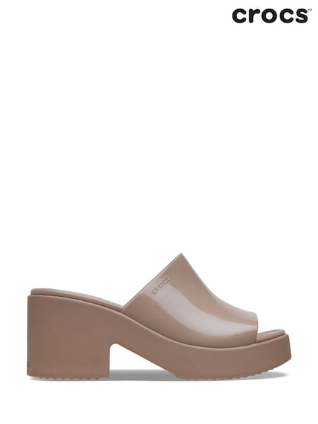 Crocs Brown Brooklyn Heels (B59984) | OMR17