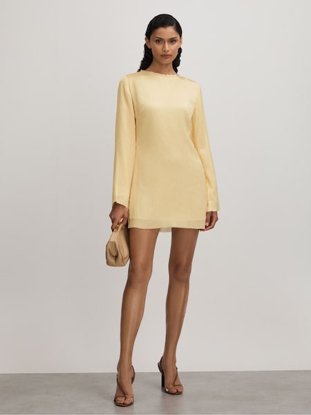 Anna Quan Plisse Raw Hem Mini Dress (B60139) | €835