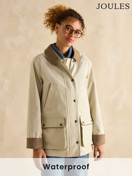 Joules Katherine Stone Waterproof Heritage Coat (B60150) | €189.95
