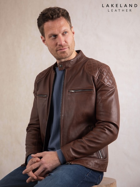 Lakeland Leather Natural Tan Stonecroft Jacket (B60213) | kr4 269