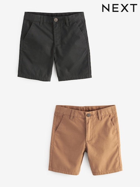 Negro/marrón jengibre - Chino Shorts 2 Pack (3-16yrs) (B60237) | 21 € - 35 €