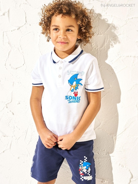 Angel & Rocket White Sonic Sporty Polo Shirt (B60517) | €29 - €34