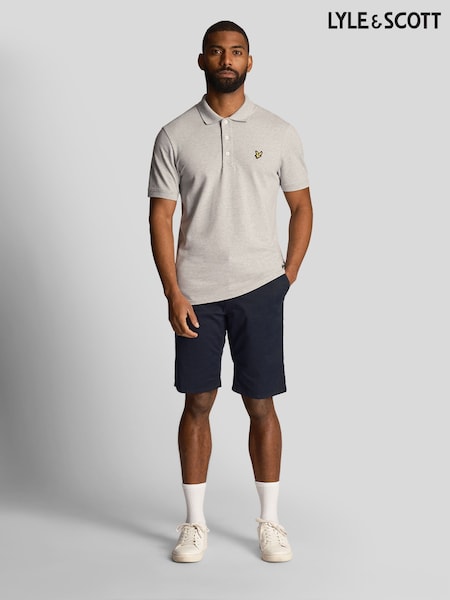 Lyle & Scott Blue Plain Polo Shirt (B60555) | 148 QAR