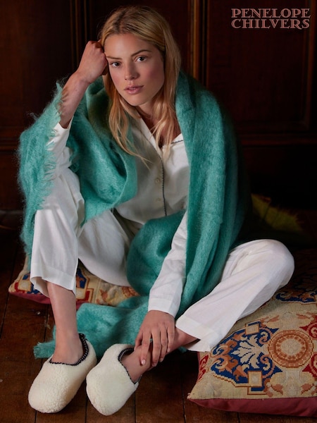 Penelope Chilvers Cream Peaseblossom Slippers (B60587) | 371 LEI