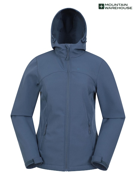 Mountain Warehouse Blue Womens Exodus Water-Resistant Softshell Jacket (B60613) | 3,545 UAH