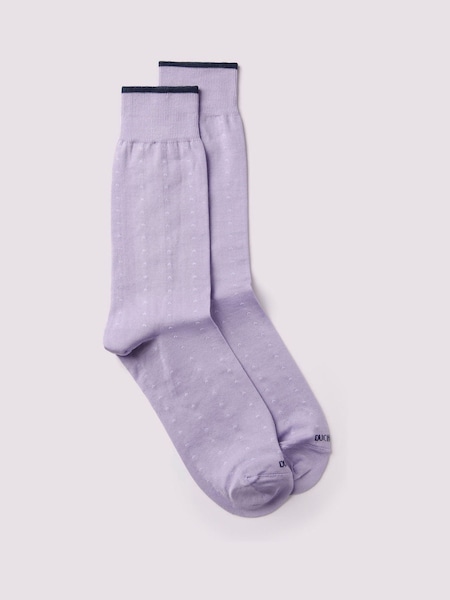 Пурпурный - Duchamp Mens Dotted Socks (B60657) | €26
