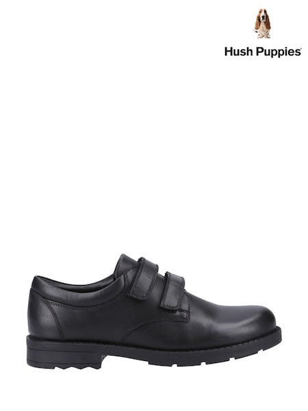 Hush Puppies Senior Barry Black Shoes (B60848) | €90