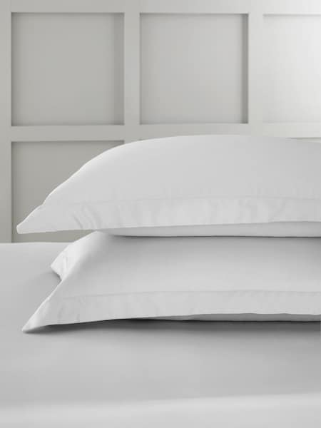 Bianca Set of 2 Dove Grey 400 Thread Count 100% Cotton Sateen Oxford Pillowcases (B61038) | €18.50